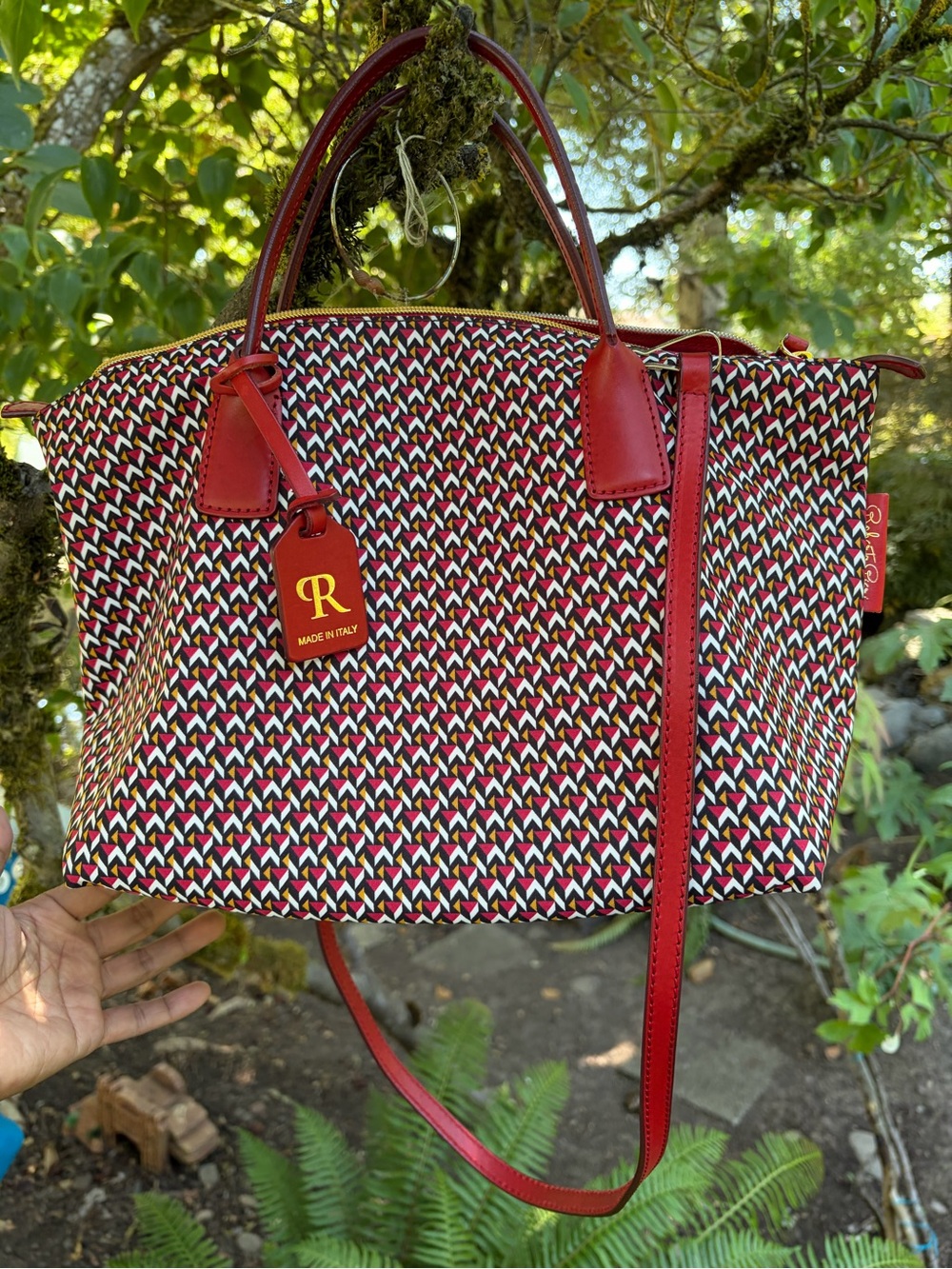 Roberta Pieri Tatami print tote crossbody